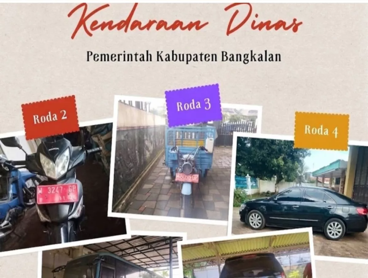 Pajak 508 Kendaraan Dinas Pemkab Bangkalan Menunggak, Data Perlu Disinkronkan