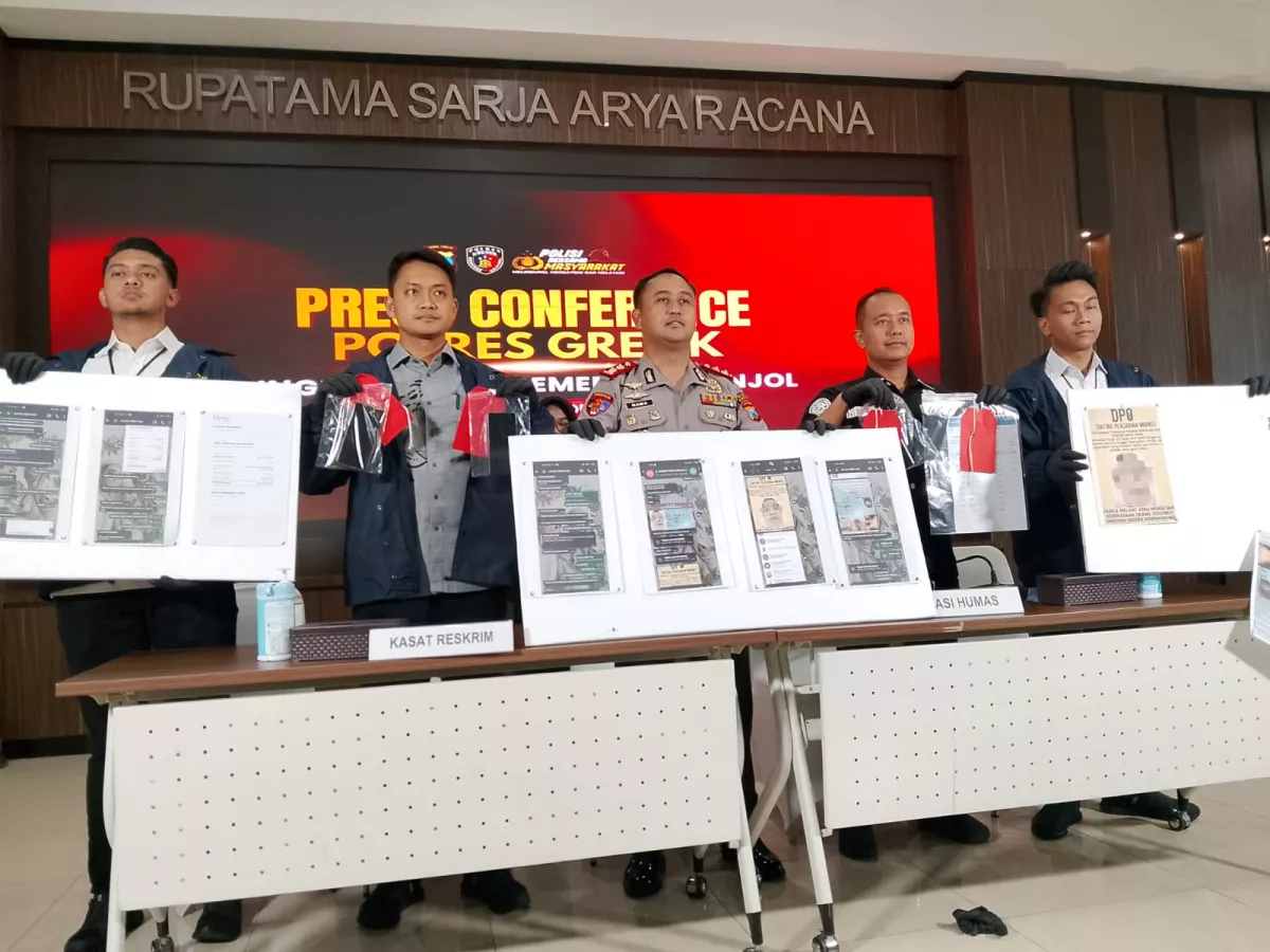 Polres Gresik Bongkar Pemerasan Berkedok Pinjol Fiktif, Korban Diancam Pakai Foto KTP dan Konten Pornografi