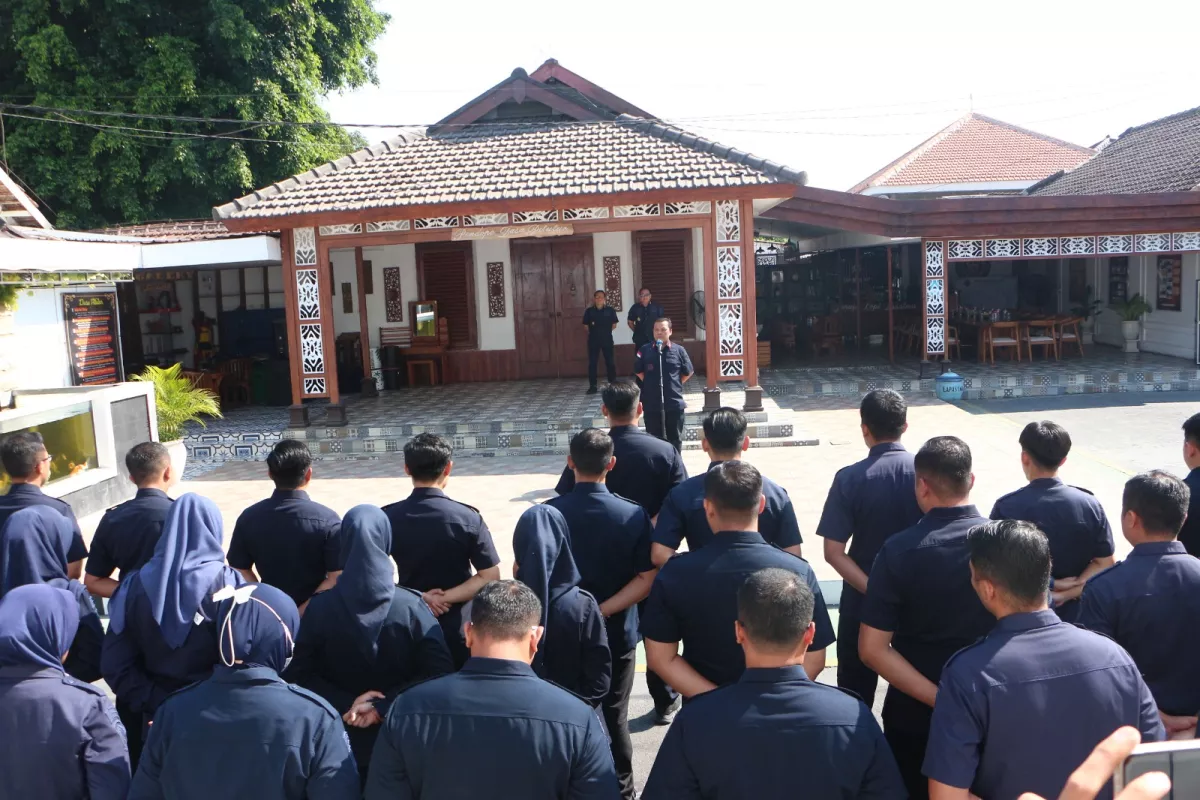 Perkuat Budaya Kerja Profesional, Lapas Kelas I Madiun Tegaskan Pentingnya Disiplin Pegawai